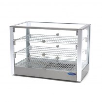 STAINLESS STEEL HOT DISPLAY - 3 LEVELS - 70 CM - 115L 